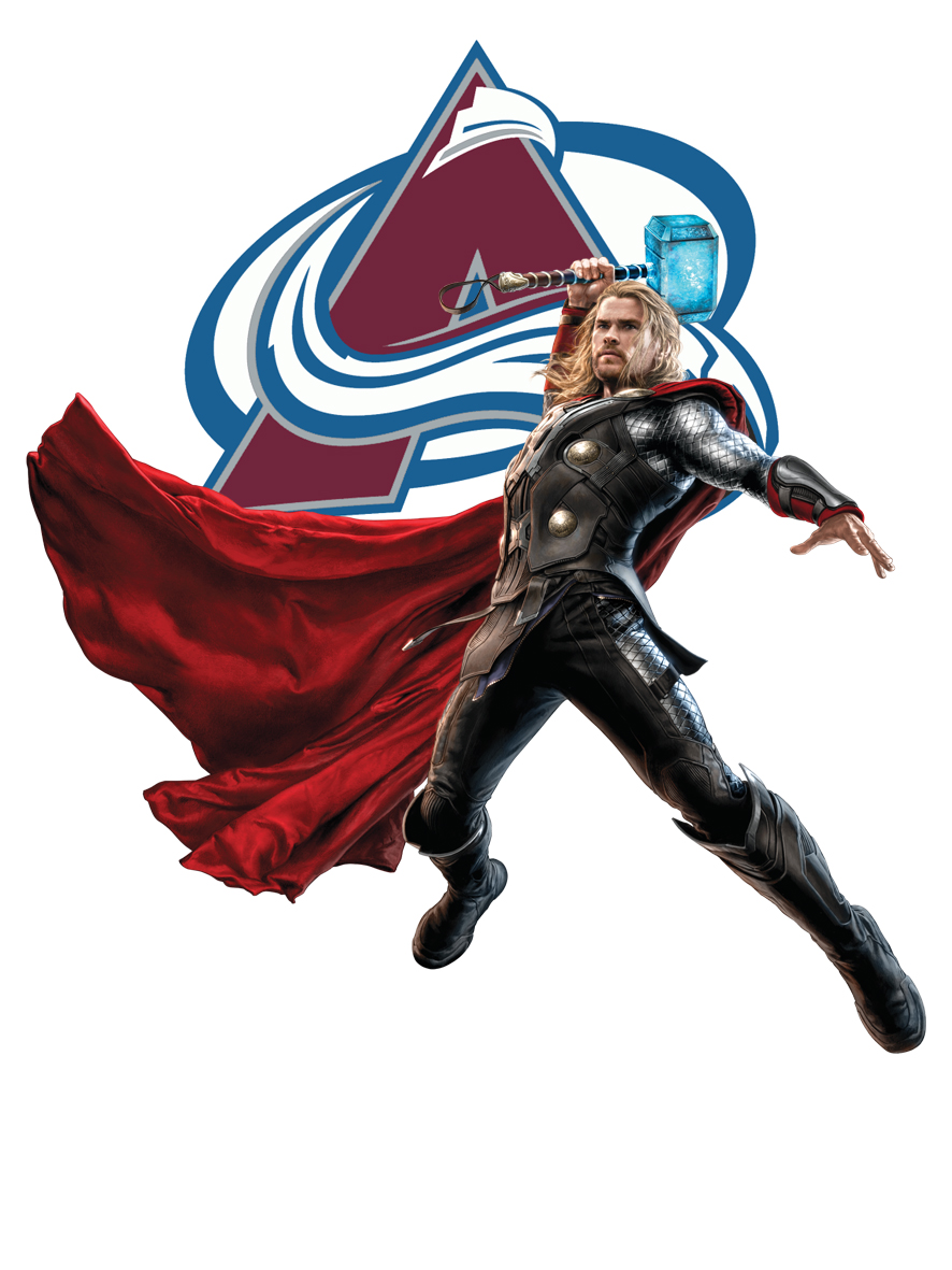 Colorado Avalanche Thor Logo vinyl decal